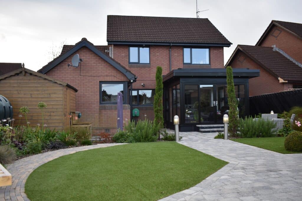 Luxury pod home extension designed for open plan kitchen living by Budget Designer HomeWorks in Lisburn