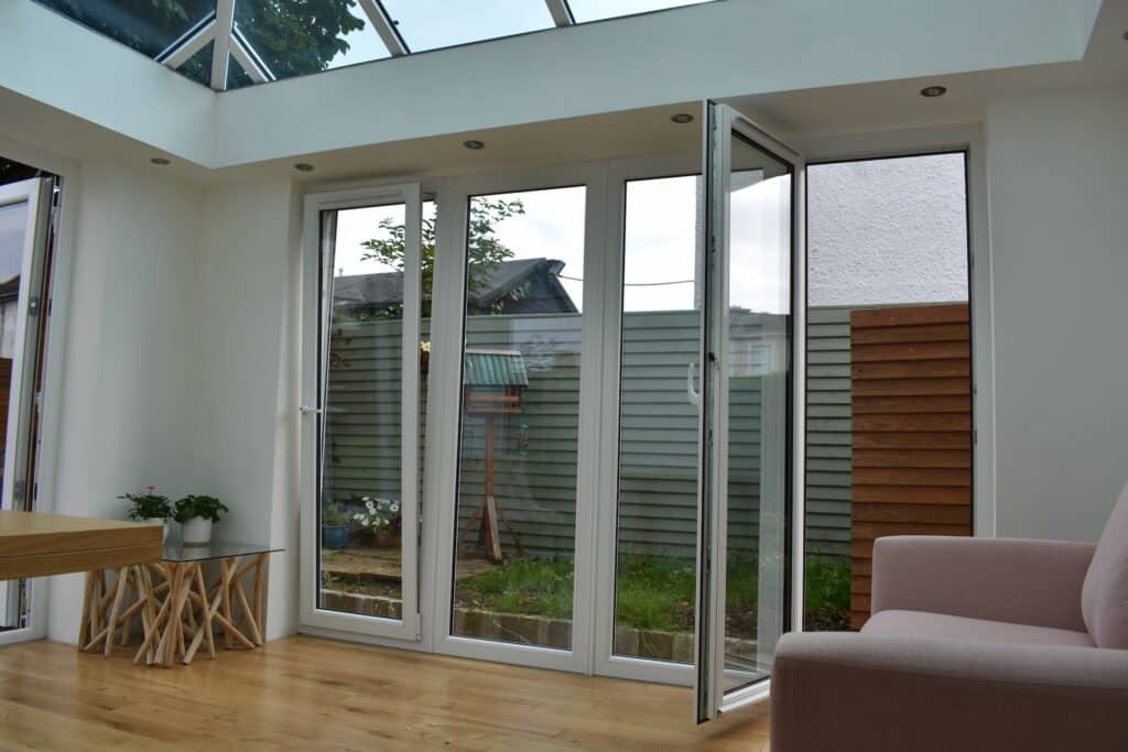 Orangery With Full Length Tilt & Turn Windows and downlights