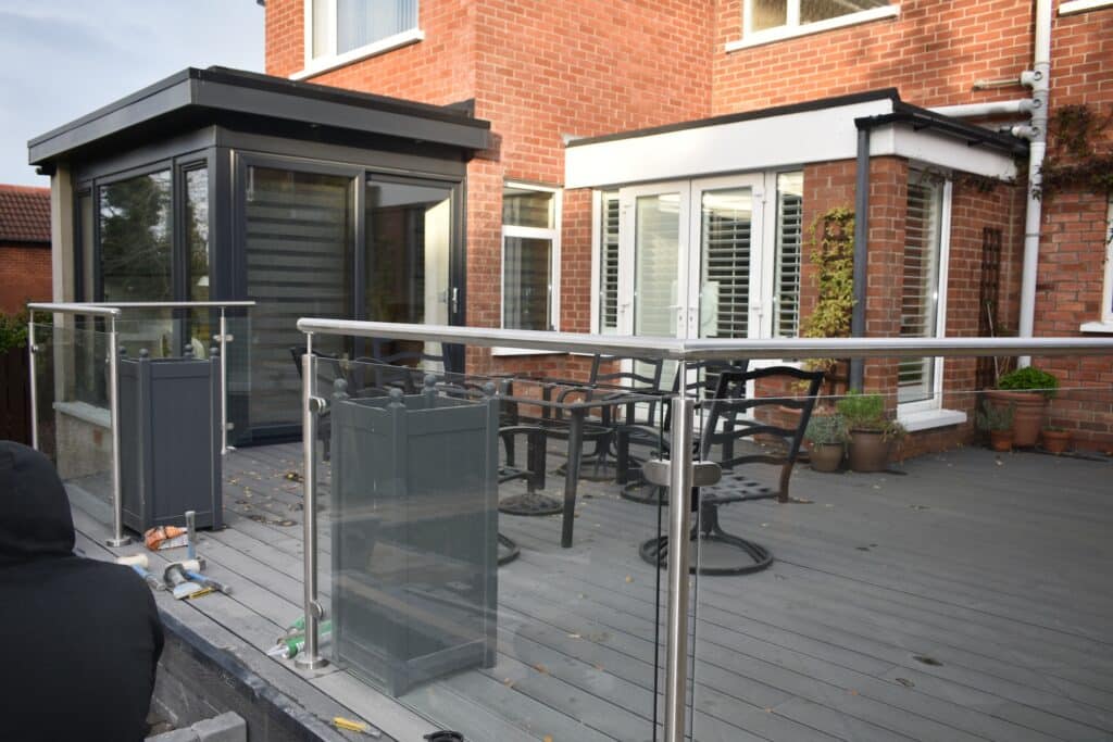 Fully insulated pod extension offering year round comfort by Budget Designer HomeWorks in Bangor NI