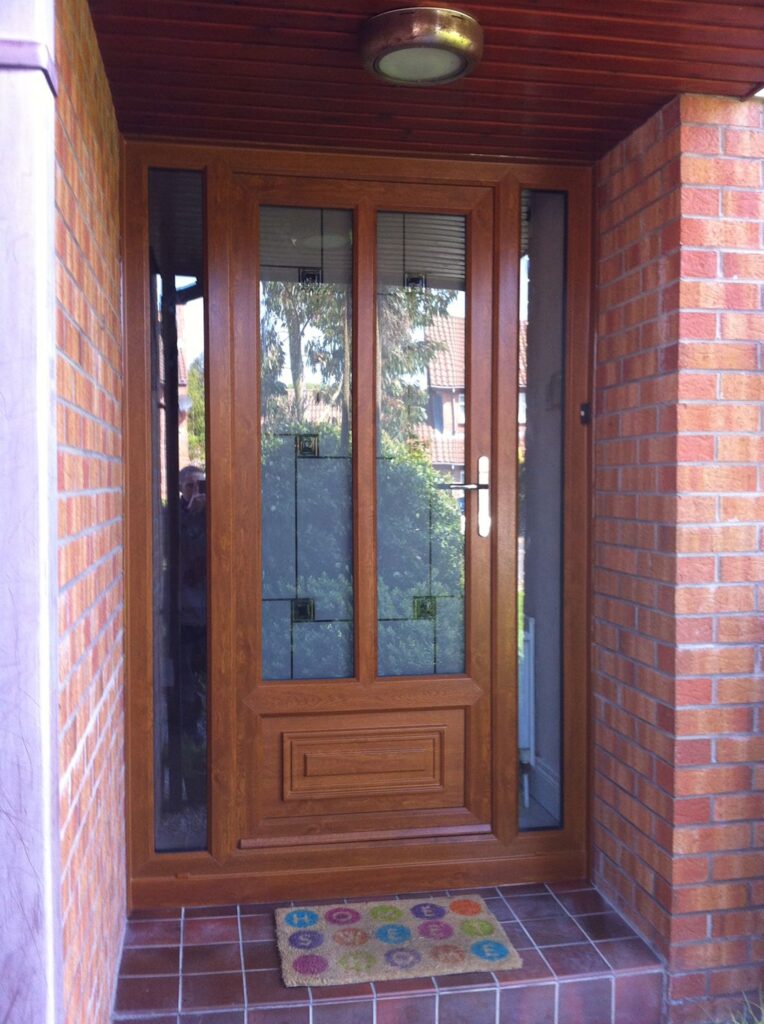 Oak uPVC Front Door designed and installed by Budget Designer HomeWorks