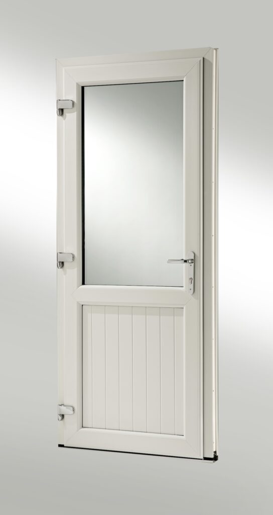 White PVC Door With Solid Panel