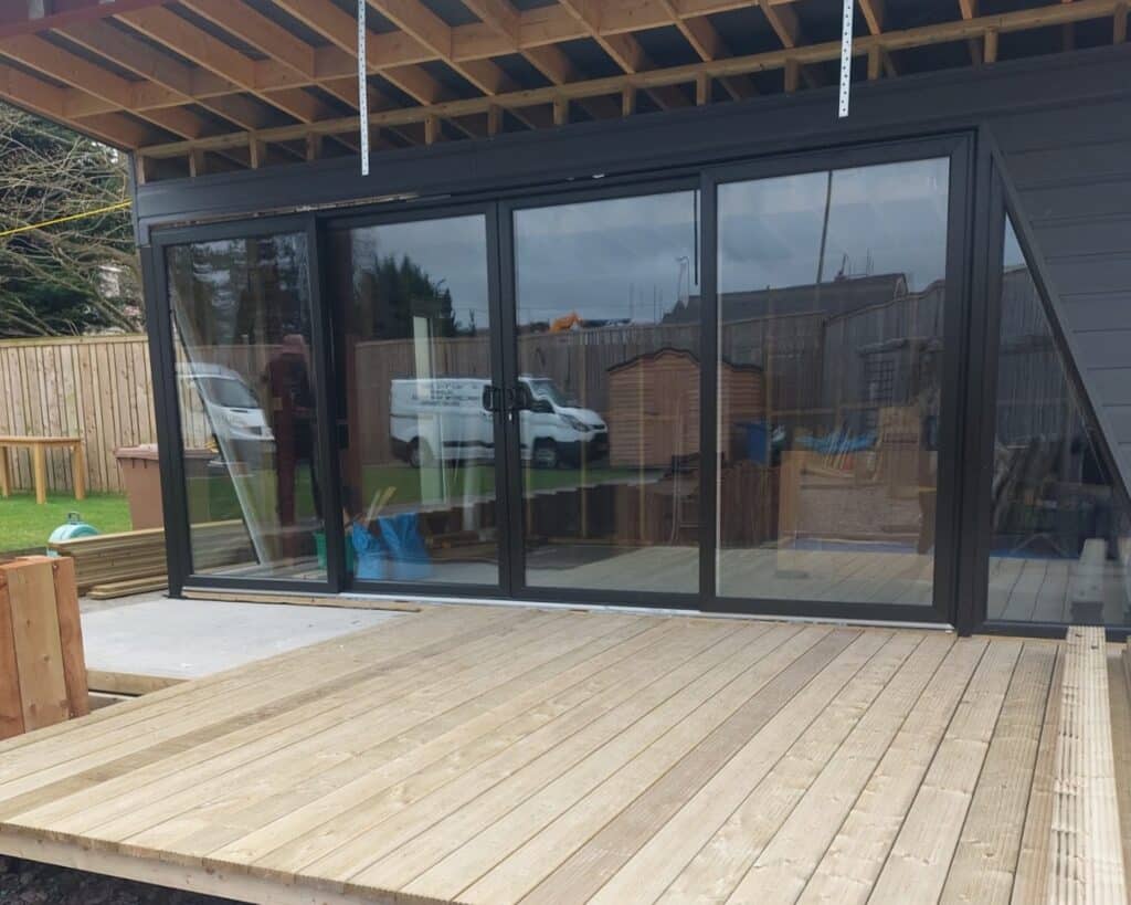 Supply only black uPVC sliding patio doors by Budget Designer HomeWorks